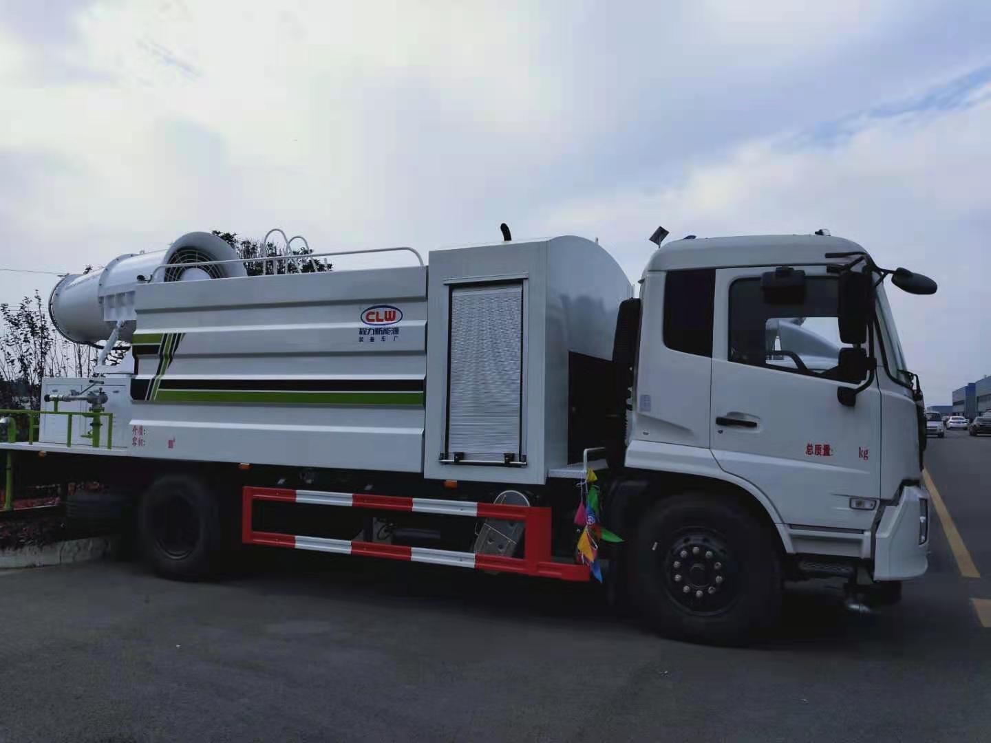 國六100米霧炮車報價東風(fēng)天錦方罐抑塵車11方灑水車210馬力價格